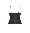 Corset Gothique Noir Transparent