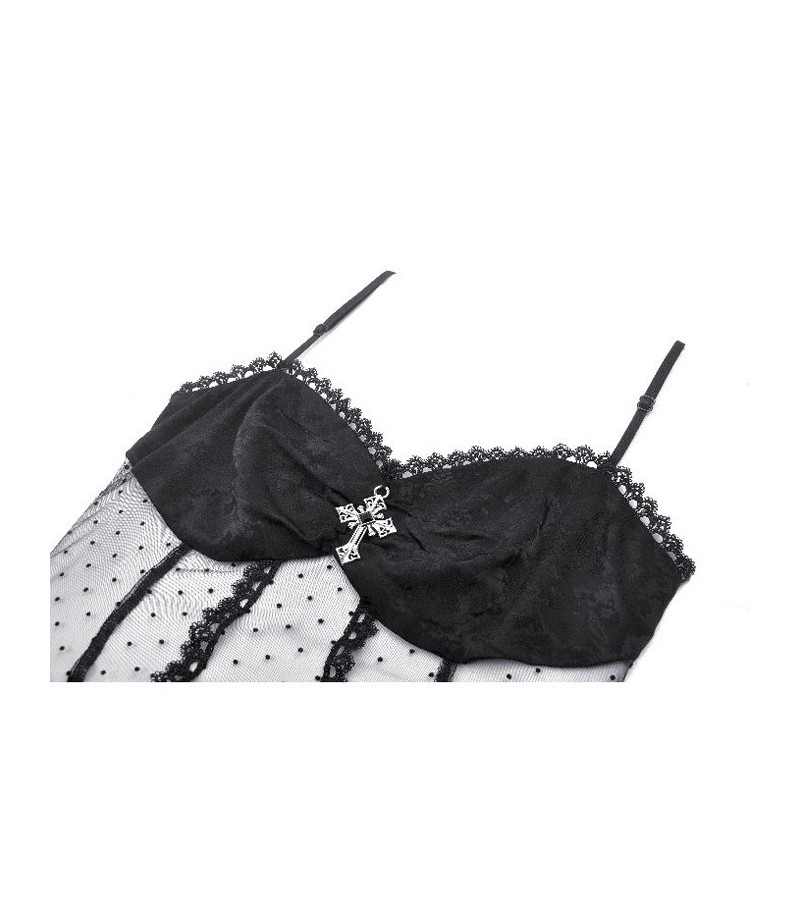 Sexy Gothic See Through Black Corset