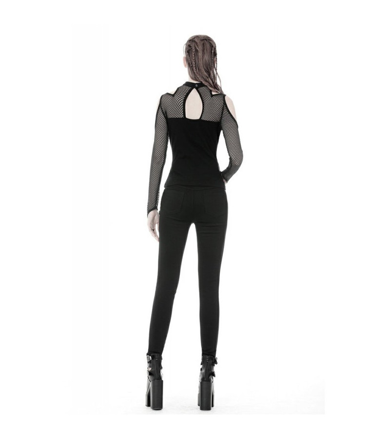 Punk Rock Fishnet T-Shirt With Straps