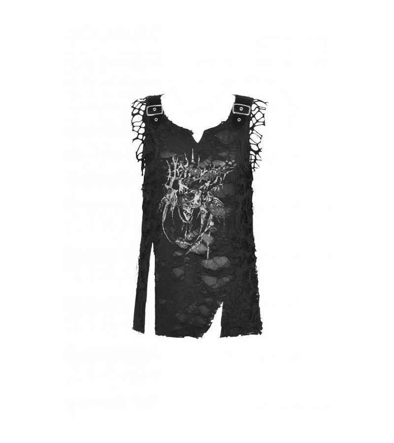Grunge Distressed Graphic Tank Top