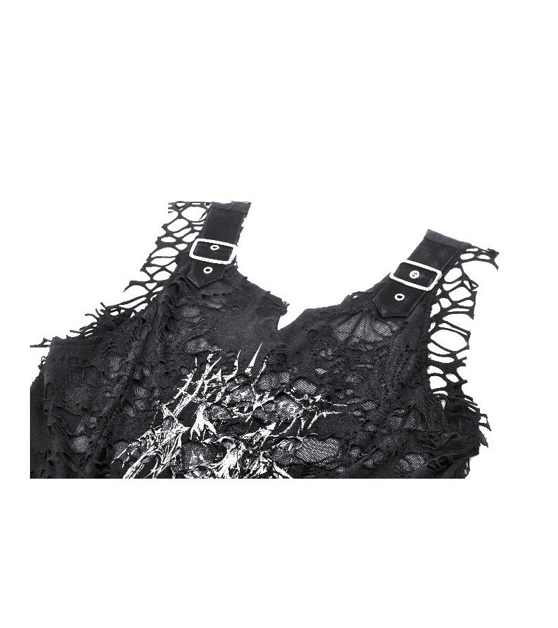 Grunge Distressed Graphic Tank Top