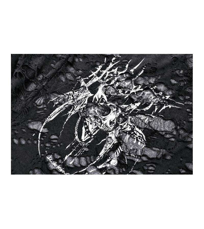 Débardeur Grunge Graphique Déchiré