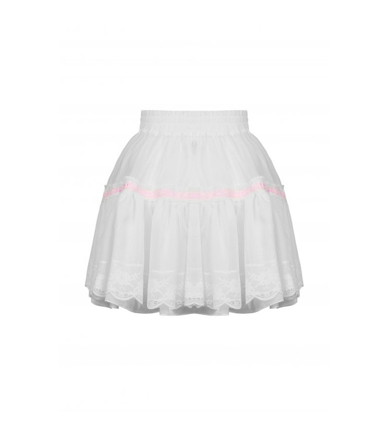 Jupe A Froufrous White Dolly