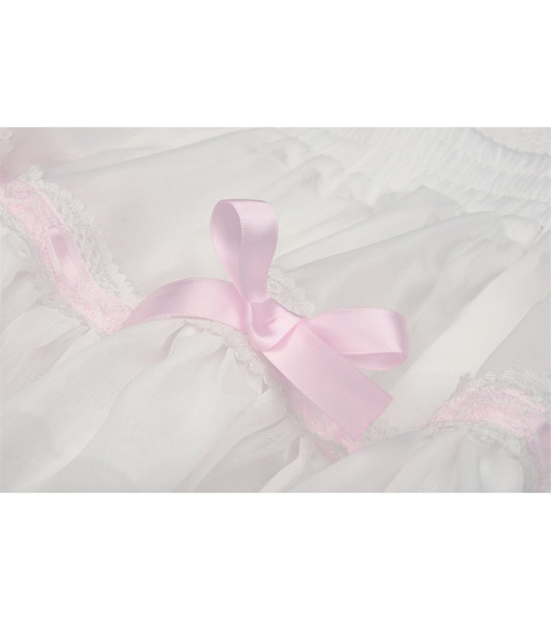 Jupe A Froufrous White Dolly