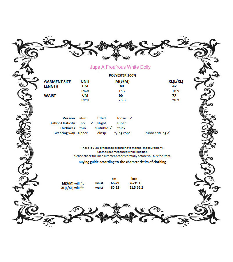 White Dolly Frilly Mini Petticoat