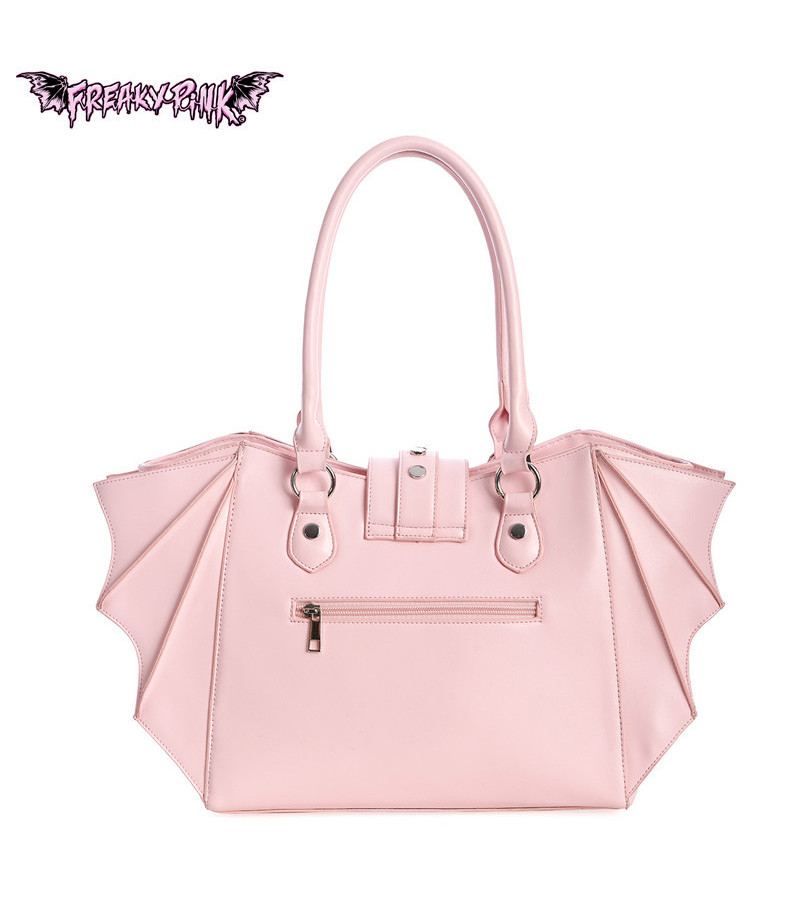 Pastel Pink Bat Wings Handbag