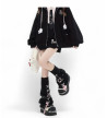 Leg Warmers Noirs Etoile Rose