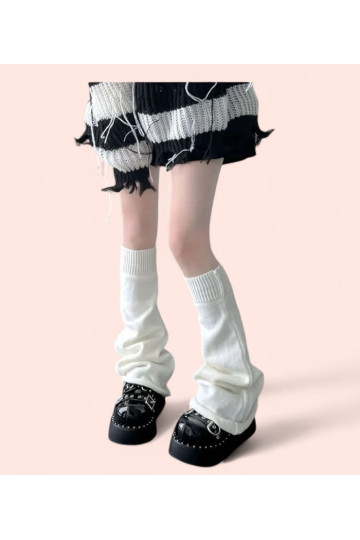 White Wide Leg Warmers