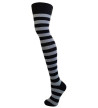 Black And Grey Striped Socks