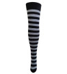 Black And Grey Striped Socks