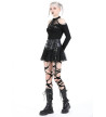 Rebel Gothic Fake Leather Skirt