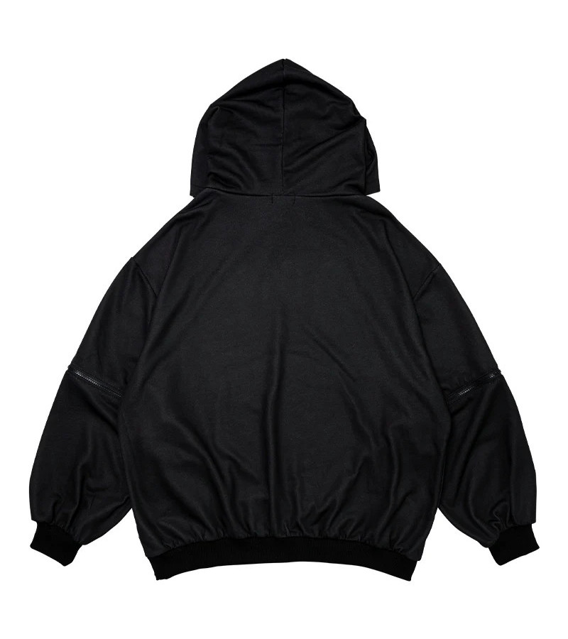 Hoodie Punk Noir Hatsune Miku ACDC RAG