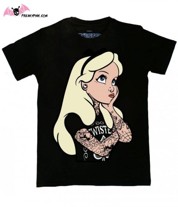 T-shirt Alice Tatouée