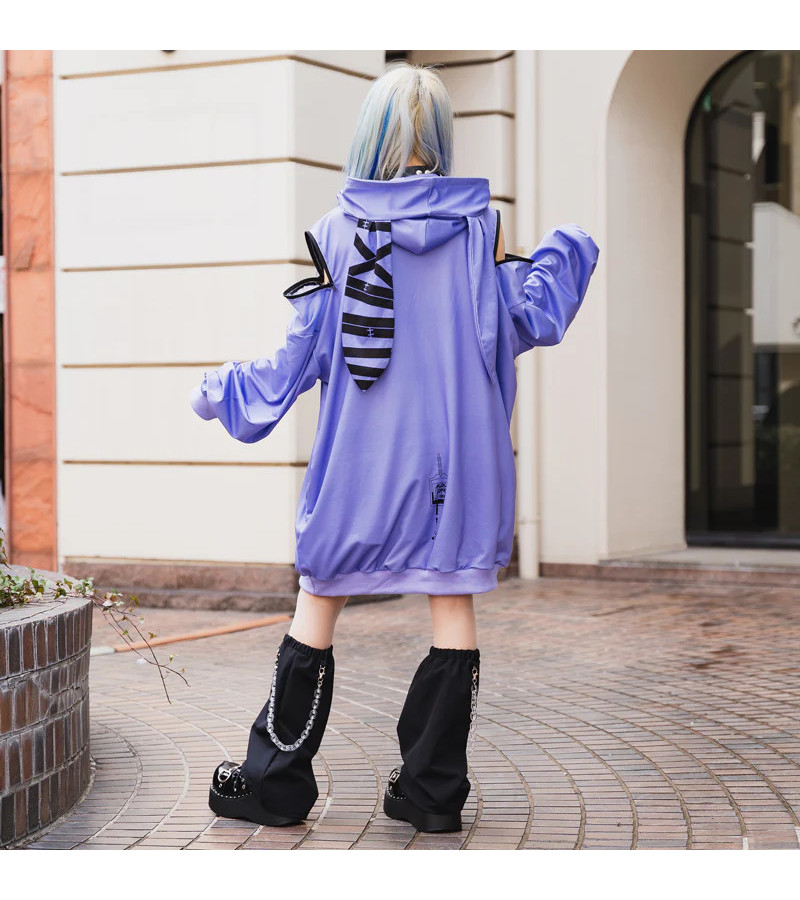 Moon Bunny Dolls Purple Hoodie ACDC RAG