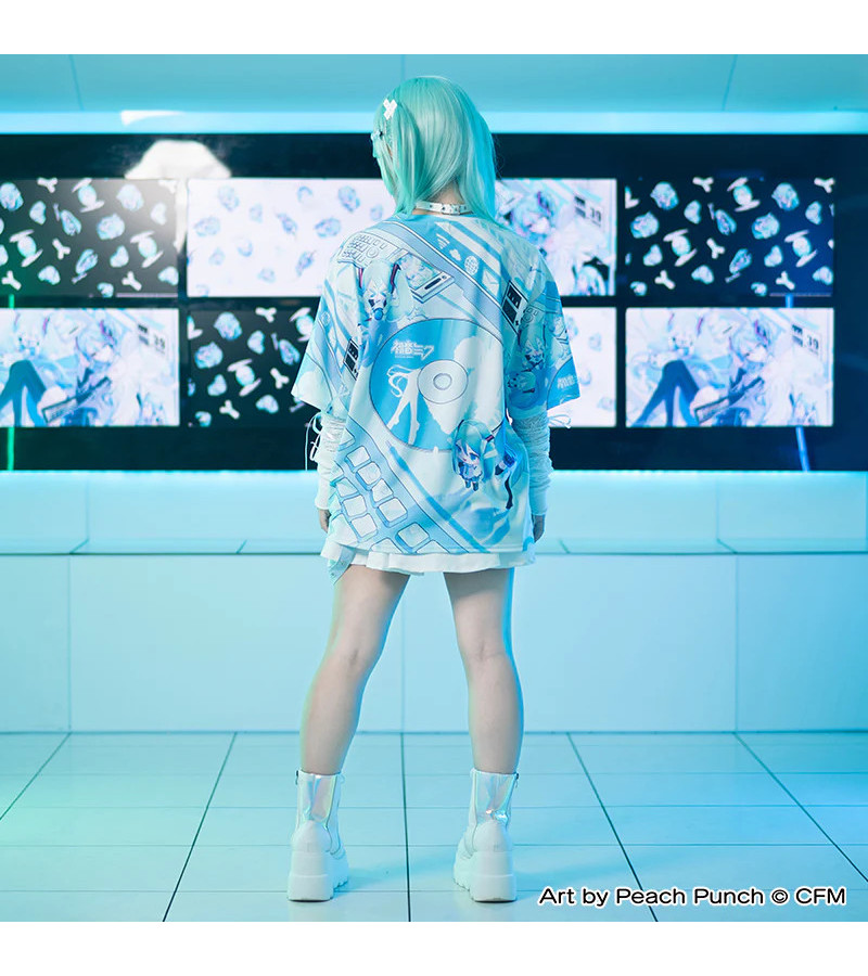 Hatsune Miku Pastel Blue T-shirt ACDC RAG