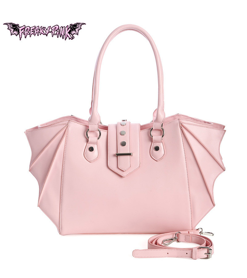 Pastel Pink Bat Wings Handbag