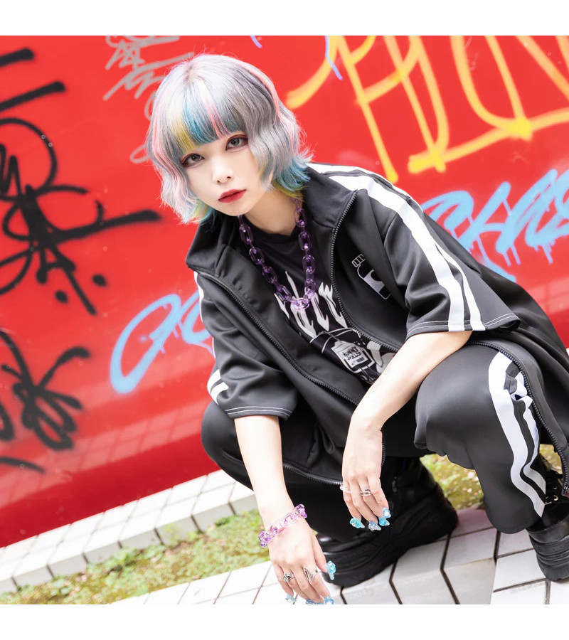 ACDC RAG Pastel Pink Clear Chain Necklace