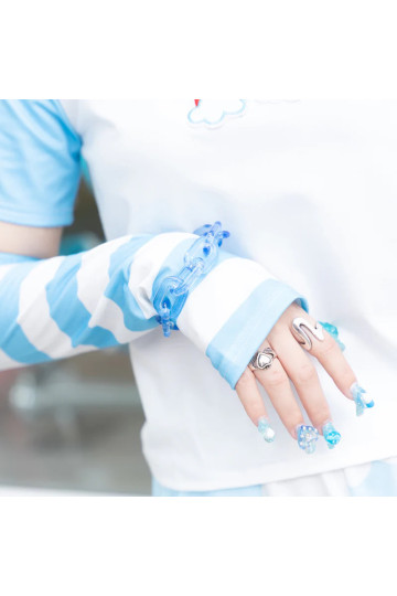 ACDC RAG Pastel Blue Clear Chain Bracelet