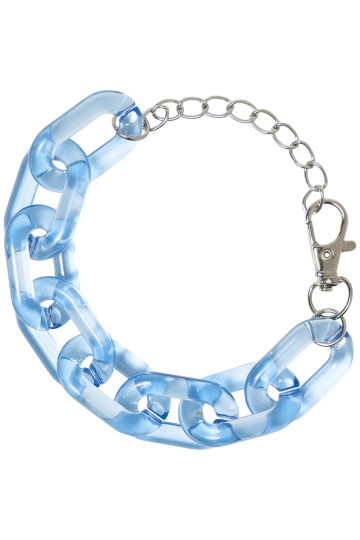 Bracelet Chaine ACDC RAG Bleu Pastel