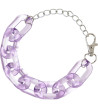 Bracelet Chaine ACDC RAG Violet Pastel