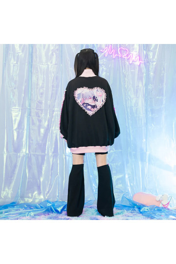Healing Heart Black Pink Jacket ACDC RAG