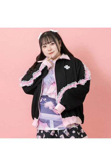 Veste Healing Heart Noire Et Rose ACDC RAG