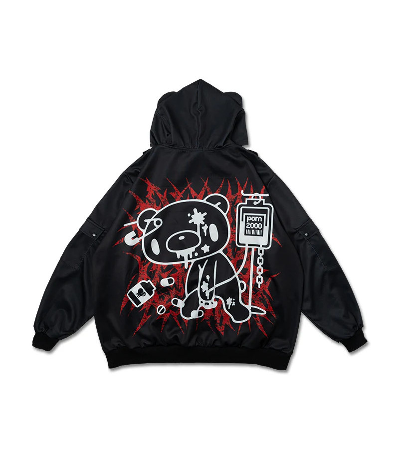 Dark Gloomy Black Red Mesh Jacket ACDC RAG