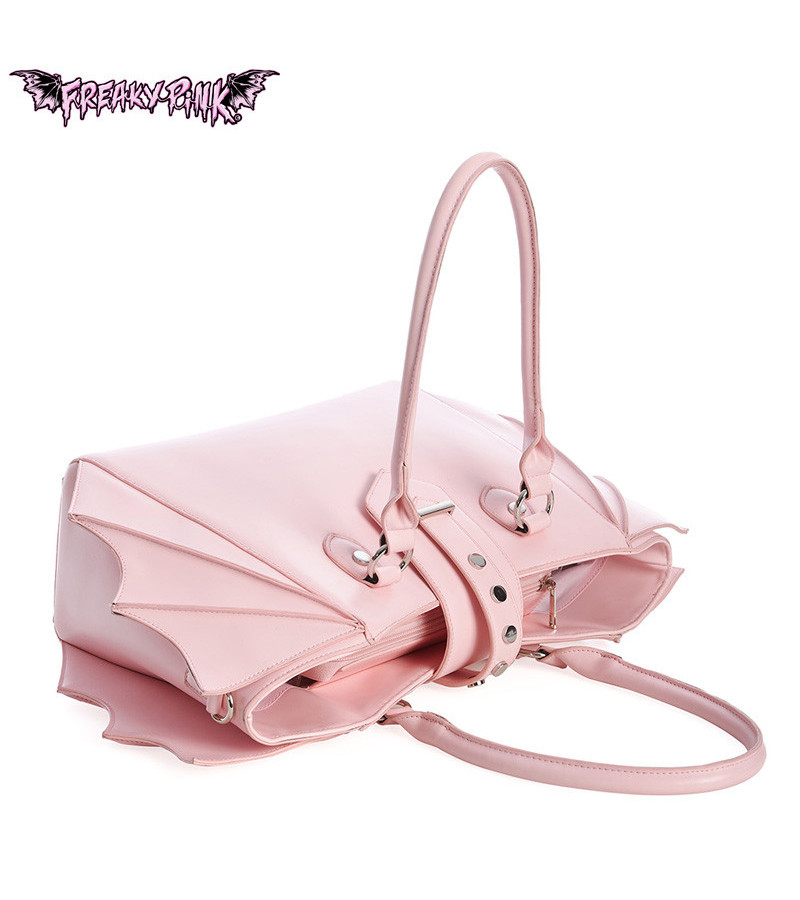Pastel Pink Bat Wings Handbag