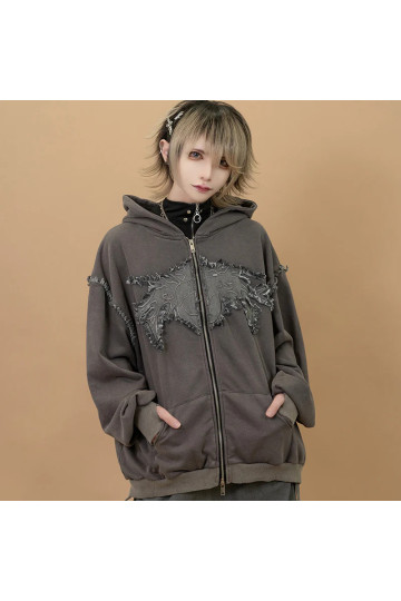 Cryptid Corpse Zip Hoodie Dark Gray ACDC RAG