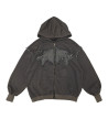 Cryptid Corpse Zip Hoodie Dark Grey ACDC RAG