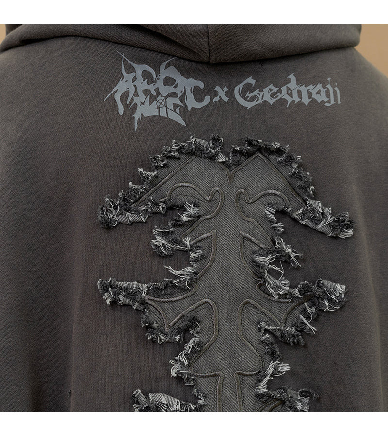 Cryptid Corpse Zip Hoodie Gris ACDC RAG