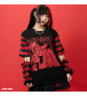 Red Punky Bunny Long Sleeves Top