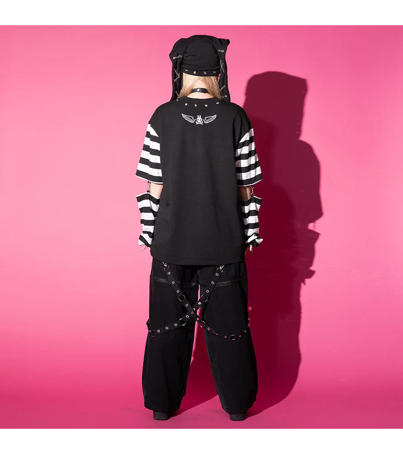 Top Punky Bunny Blanc ACDC RAG