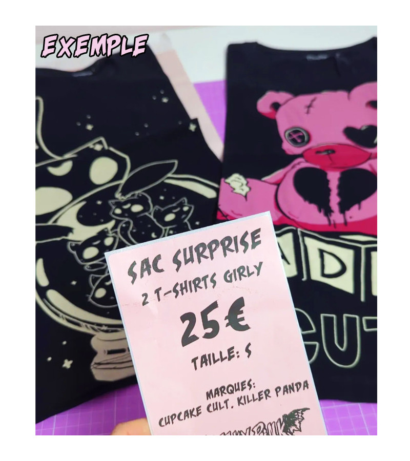 Theme Cute - Lucky Bag Girly T-shirts - Freaky Pink