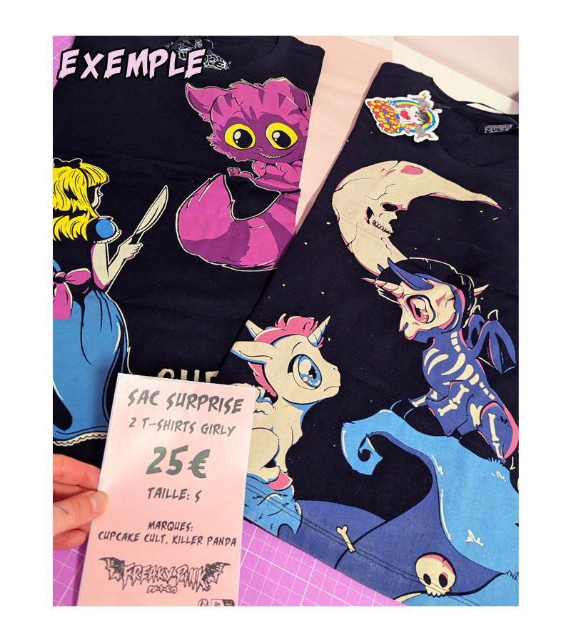 Theme Cute - Lucky Bag Girly T-shirts - Freaky Pink