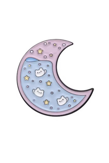 Pins Lune Pastel