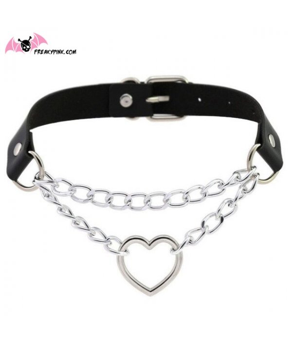 Choker Coeur et Chaîne