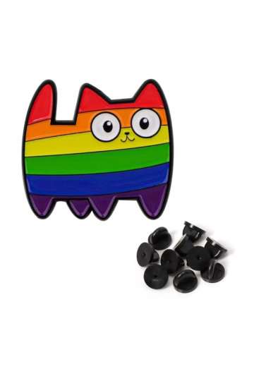 Rainbow Cat Pin