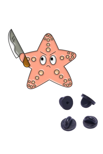 Starfish With Knife Pin
