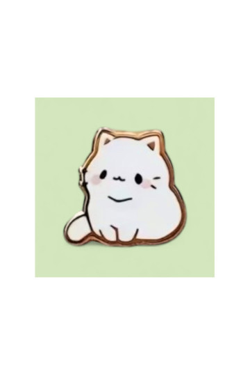 Cute White Cat Pin