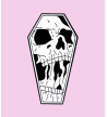 Skull In Coffin Pin