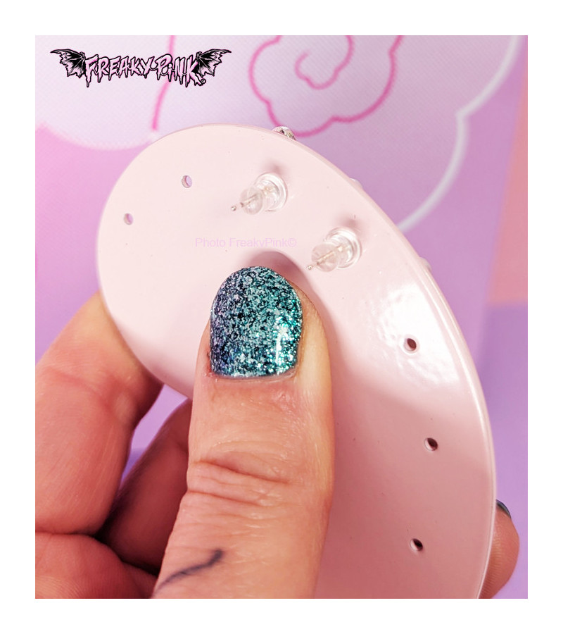 Boucles D'Oreilles Etoiles Bleues