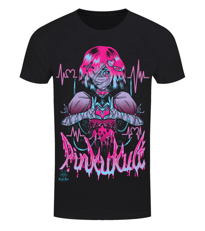 T-shirt Heartbeat Pinku Kult