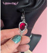 Boucles D'Oreilles Miroirs Rouges Freaky Pink