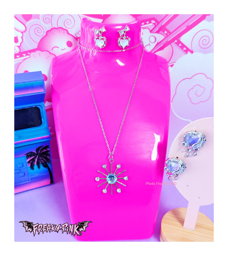 Collier Soleil Atomic Bleu Freaky Pink