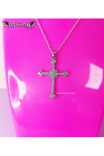 Collier Croix Strass