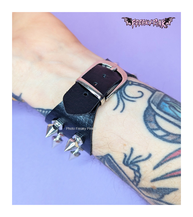 Gothic Spiked Bracelet 2 Rows
