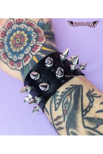 Gothic Spiked Bracelet 2 Rows