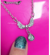 Collier Goutte Ailes Avec Strass