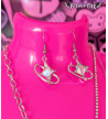 Boucles D'Oreilles Atomic Stars Freaky Pink